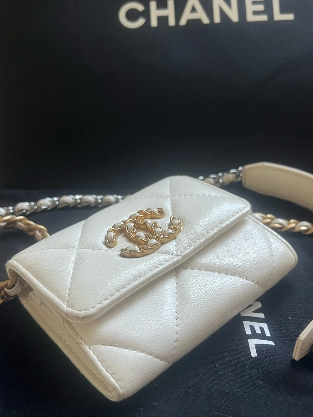 Chanel 19 Coin Purse/ Cardholder Crossbody